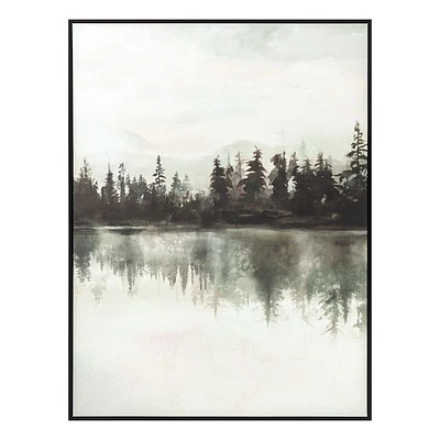 Forest Landscape Framed Canvas Wall Art, 30x40