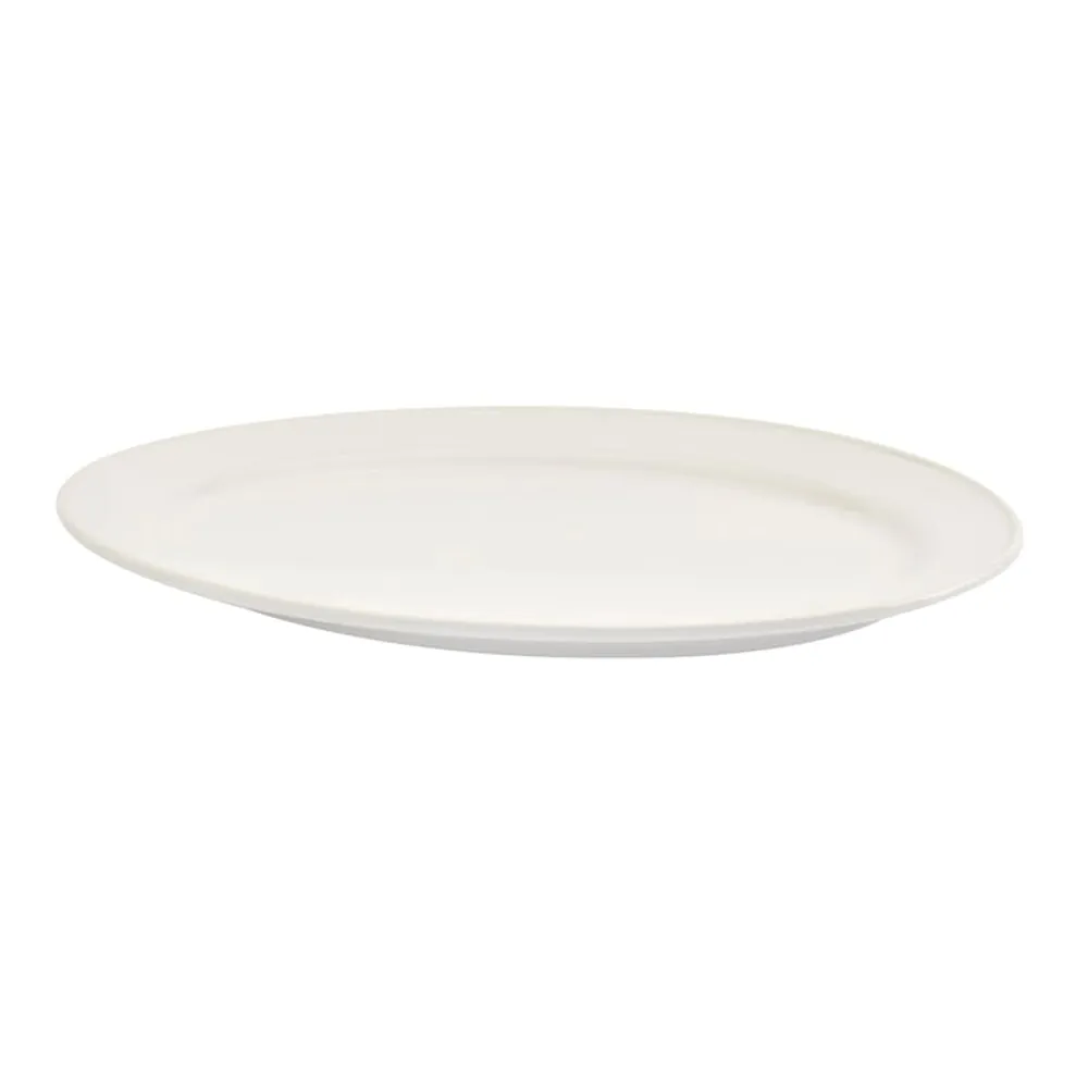 Rim Ceramic Oval Platter