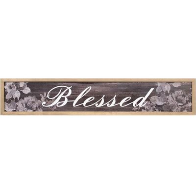 37X7 Blessed Wood Wall Decor