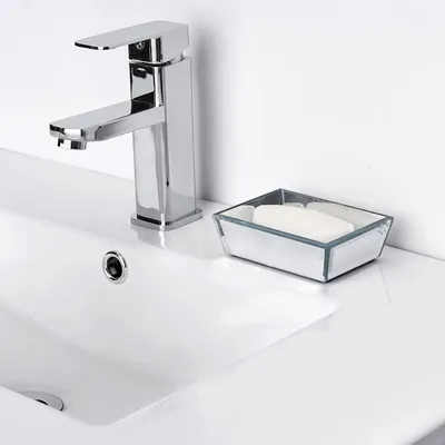 Mirrored Bath Soap Dish, 5"