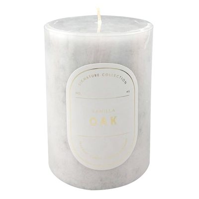 3X4 Vanilla Oak Scented Pillar Candle