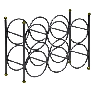 Two-Tone Metal Wine Rack