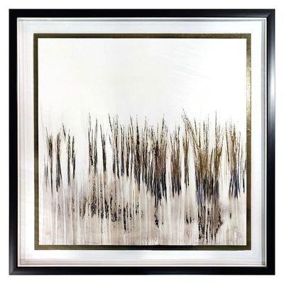 Glass Framed The Present Moment Foiled Wall Art, 25"