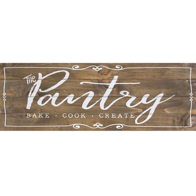 8 X24 Wood Plank Pantry Sign