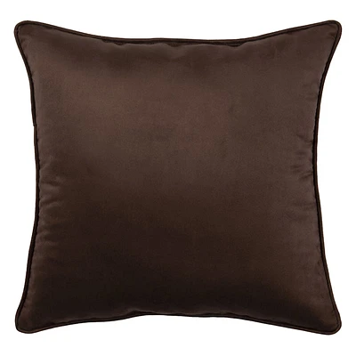 Faux Suede Throw Pillow