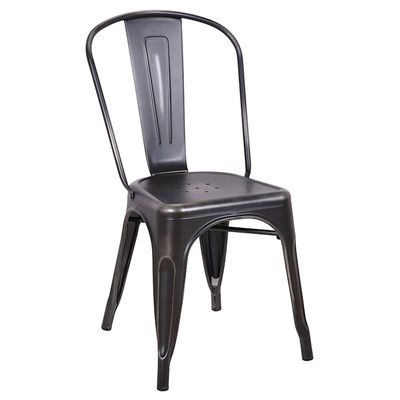 Idris Black Metal Dining Chair