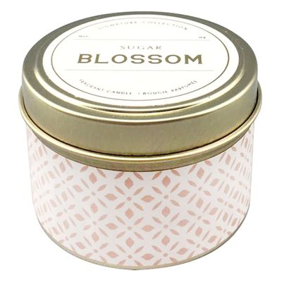 Sugar Blossom Scented Tin Jar Candle, 3oz