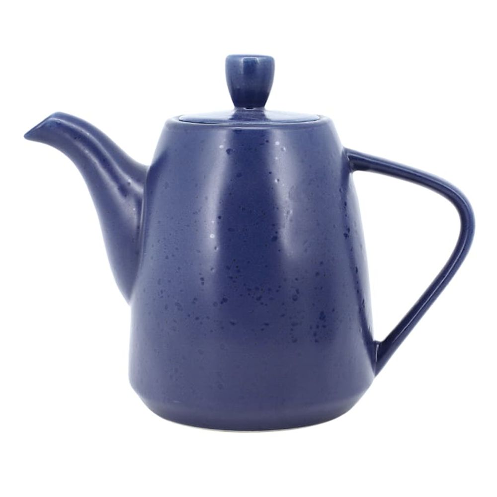 At Home Modern Living Teapot, Speckled Blue