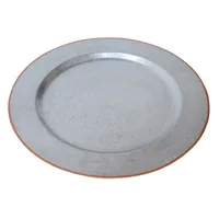 Galvanized Metal & Copper Charger Plate