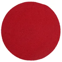 Round Red Cotton Placemat