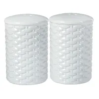 Basketweave Salt & Pepper Shaker Set