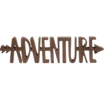 Adventure Cutout Sign, 16x4
