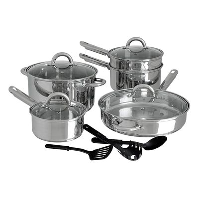 Pirlo 12Pc Stainless Steel Cookware Set