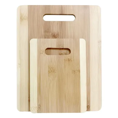 2-Piece Bamboo Cutting Board Set