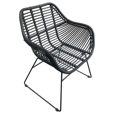 Wates All Weather Wicker Outdoor Chair, Black
