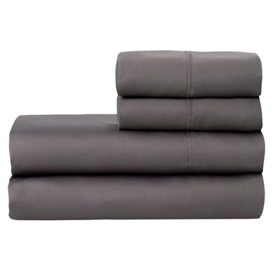 Charcoal 500 Thread Count Blended 4-Piece Sheet Set Queen