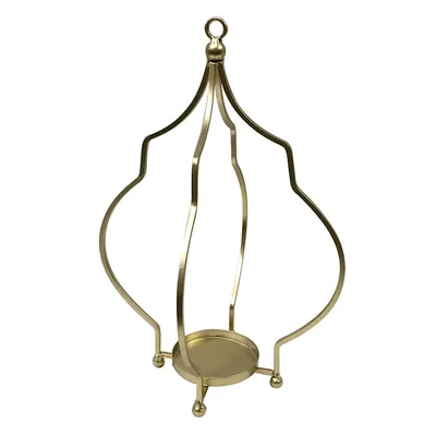 Gold Metal Candle Holder