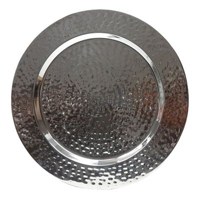 Silver Metal Charger Plate