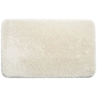 Dark Grey Pearl Plush Memory Foam Bath Mat, 21x34