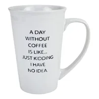 Just Kidding White Mug, 22oz