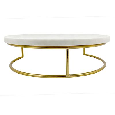 Marble Cake Stand, 12x4