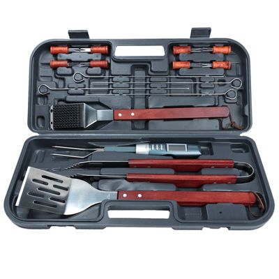 17-Piece Stainless Steel BBQ Tool Set