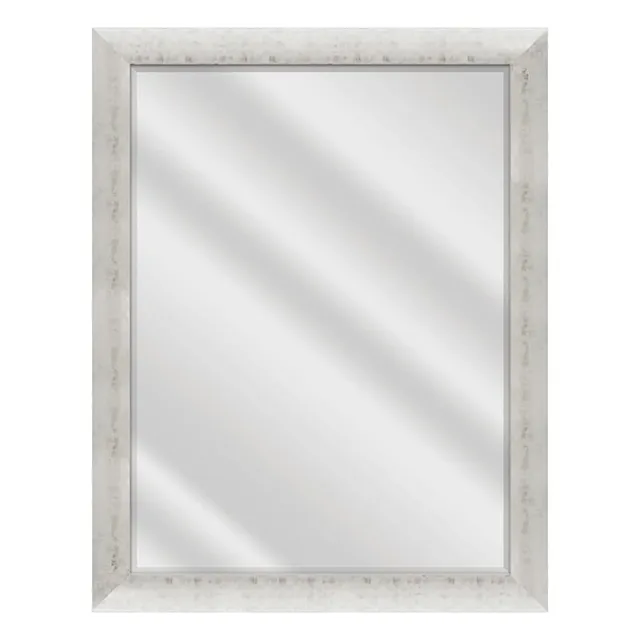 Anne Antique Silver Rectangle Wall Mirror, 43x55