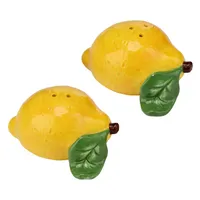 Lemon Shaped Salt & Pepper Shaker Set