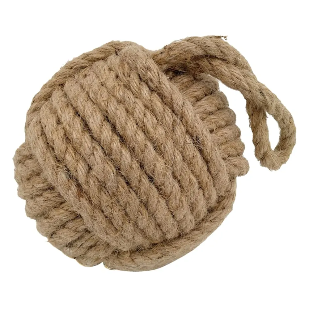 Brown Jute Orb, 6"