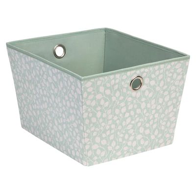 Tapered Tote Grommet Leaf Print