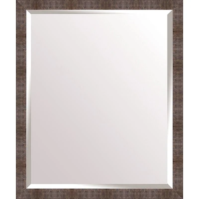 Metallic Rectangle Wall Mirror, 21x25