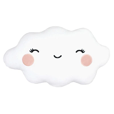 Tiny Dreamers Puffy Cloud Plush Throw Pillow, 10x18