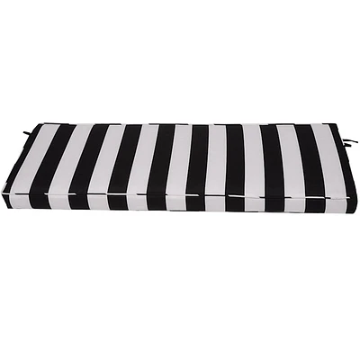 Awning Striped Outdoor Bench Cushion