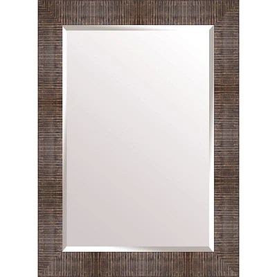 Brown Studio Rectangle Wall Mirror