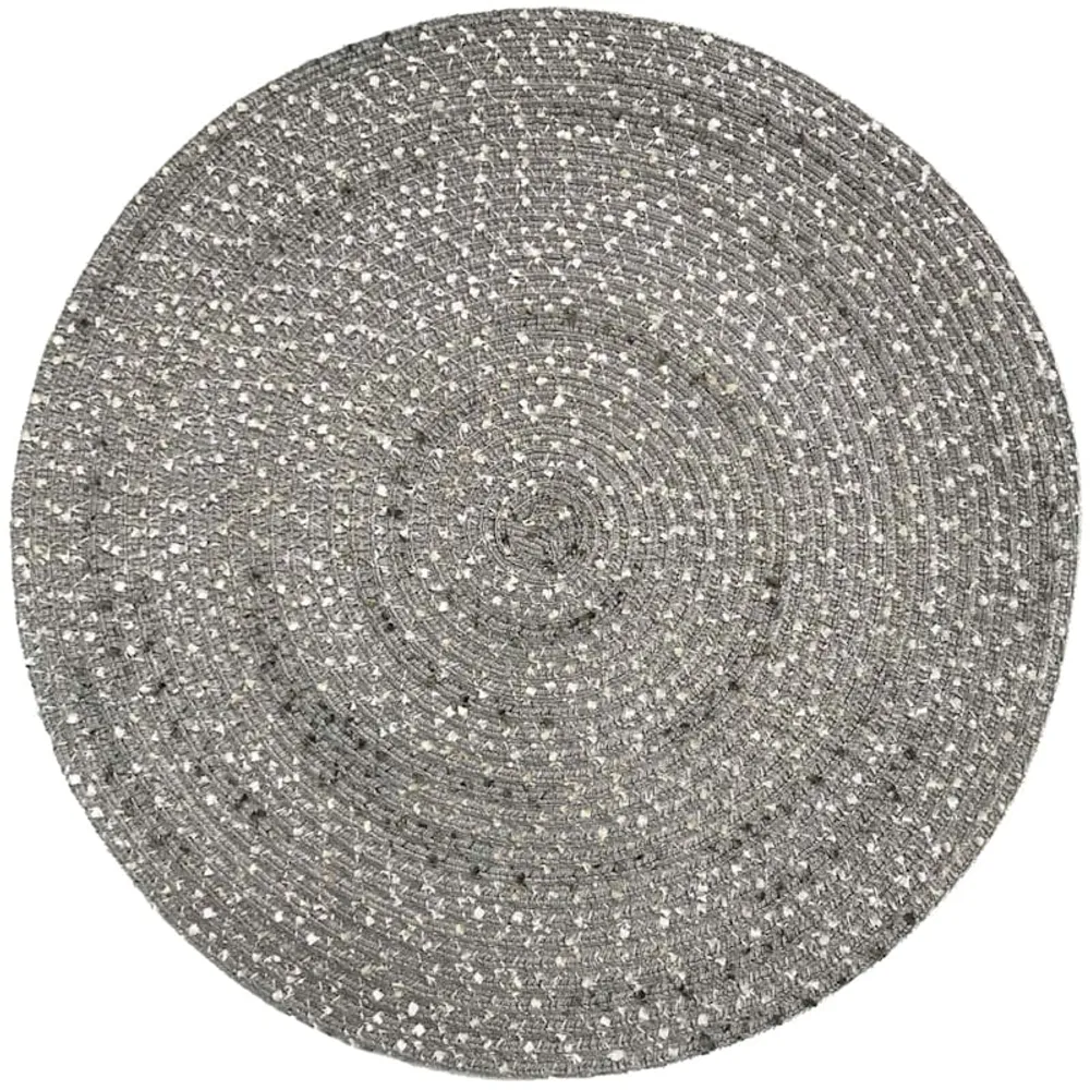 Boucle Round Ash Placemat