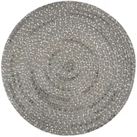 Boucle Round Ash Placemat