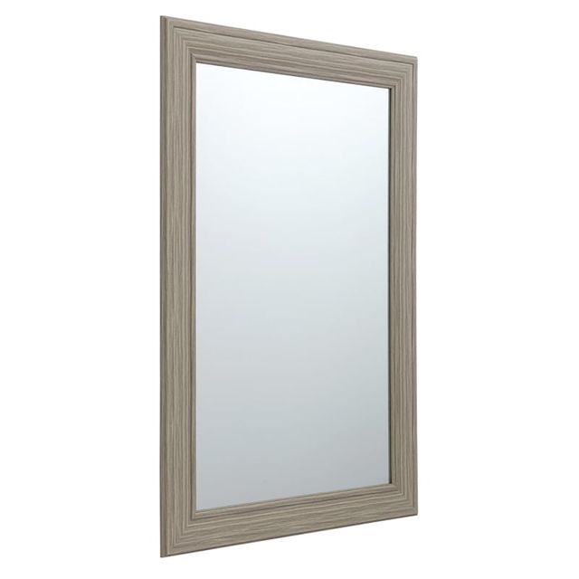 Silver Framed Mirror on Mirror, 33x69