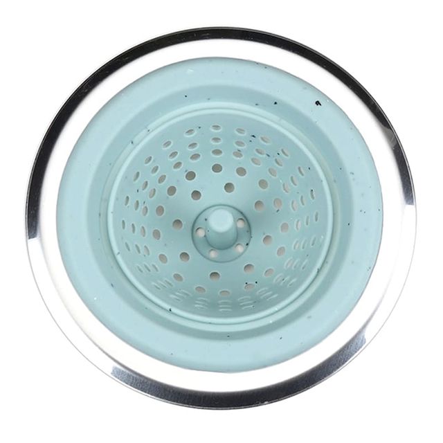 Silicone Sink Strainer, Blue, Sold by at Home