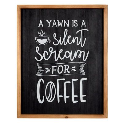 16X20 Scream For Coffee Wall Art