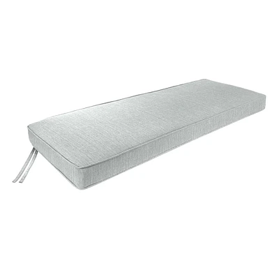 Tahiti Silver Outdoor Bench Cushion