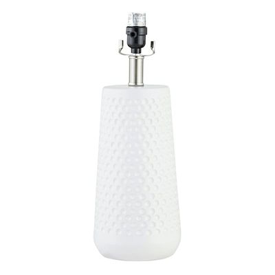 17In White Tapered Ceramic Accent Lamp