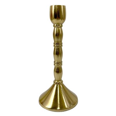 Gold Candle Holder, 8"