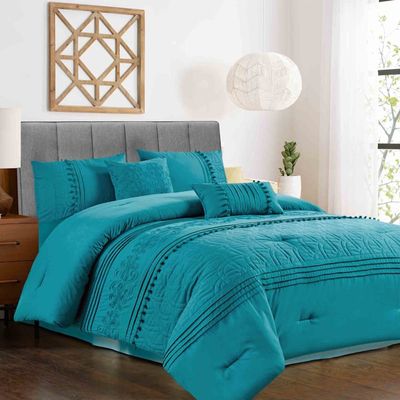5-Piece Colonial Blue Comforter Set