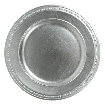 Natural Silver Charger Plate