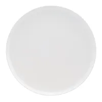 White Stoneware Dinner Plate