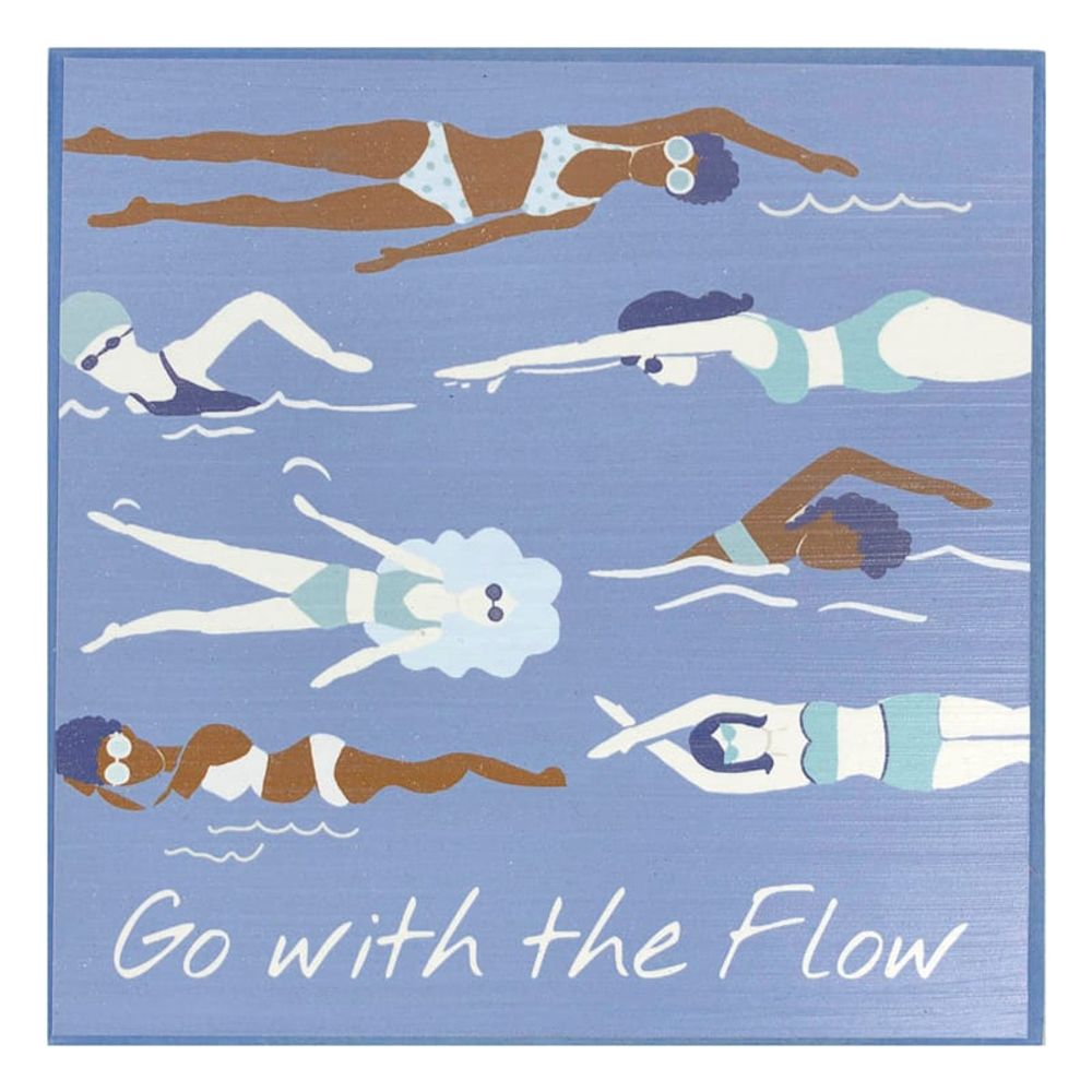 Go With The Flow Sign, 8"