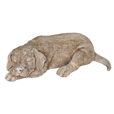 Laying Dog Outdoor Decor, 16"