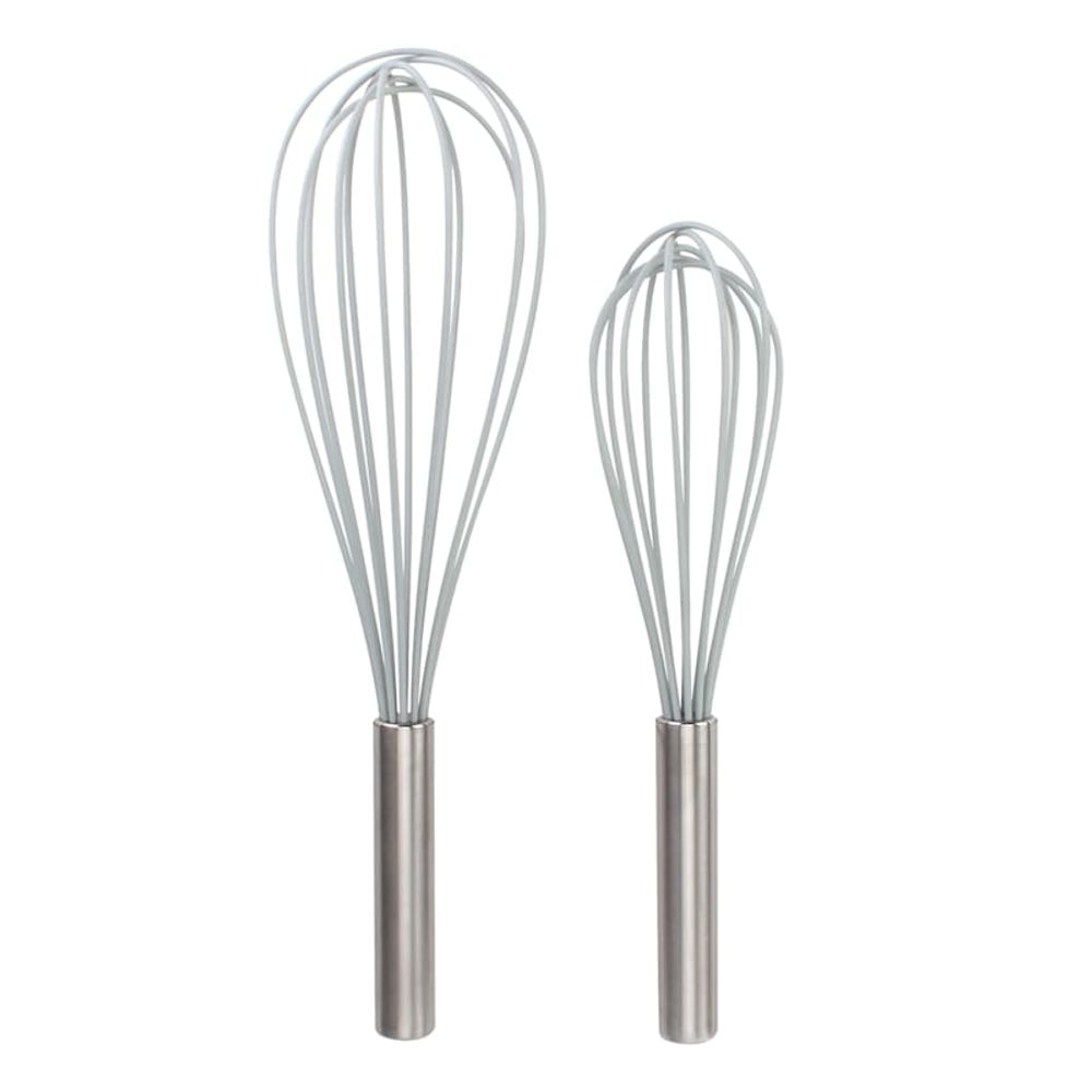 Set of 3 Teal & Taupe Whisk Set