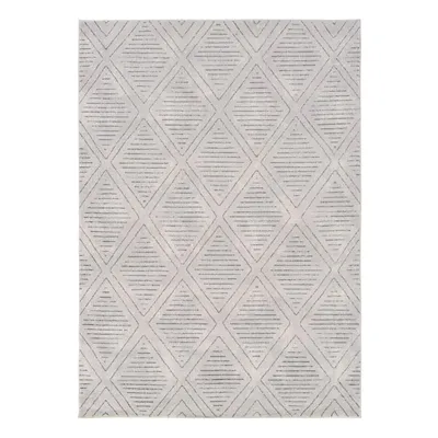 Found & Fable White & Black Chevron Shag Area Rug, 5x7, Sold by at Home