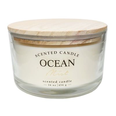 Ocean Mist Scented Jar Candle, 16oz